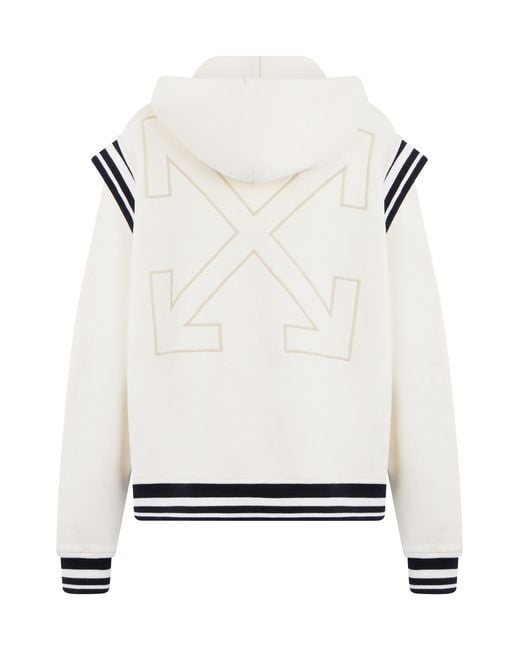 Off-White c/o Virgil Abloh White Bomber Jacket Cotton for men