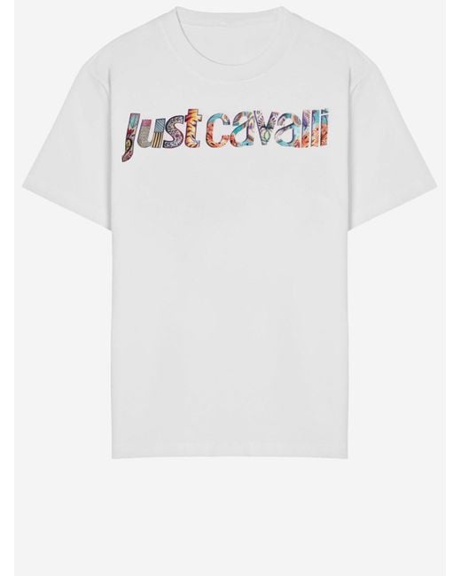 Just Cavalli White T-Shirt Cotton T-Shirts & Jerseys