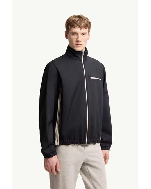 Moncler Black Doudoune Fourioun Bleu Marine Jacket for men