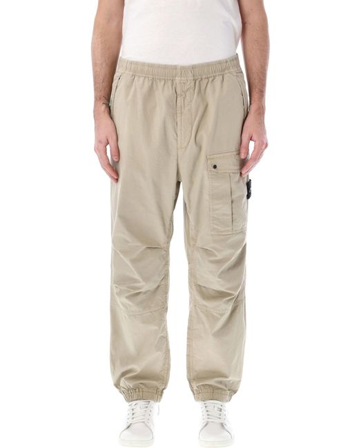 Stone Island Natural Cargo Pants for men
