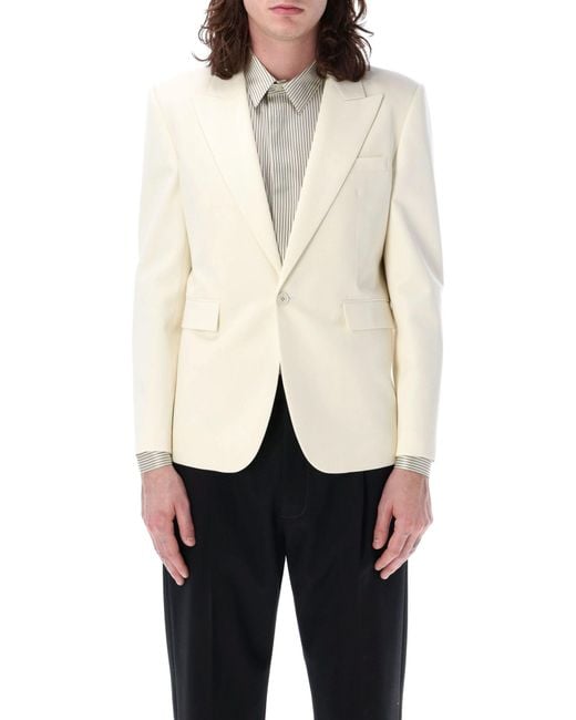 Saint Laurent White Formal Blazer for men