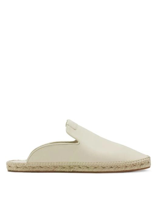 Lanvin White Leather Espadrilles Cream Shoe