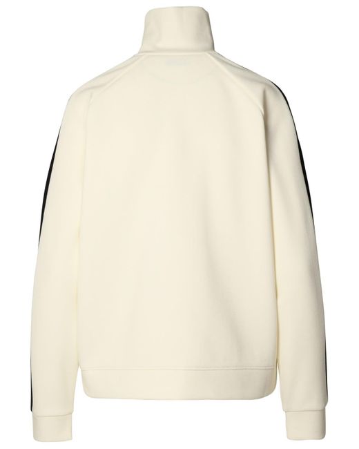Moncler Natural Ivory Cotton Blend Sweatshirt