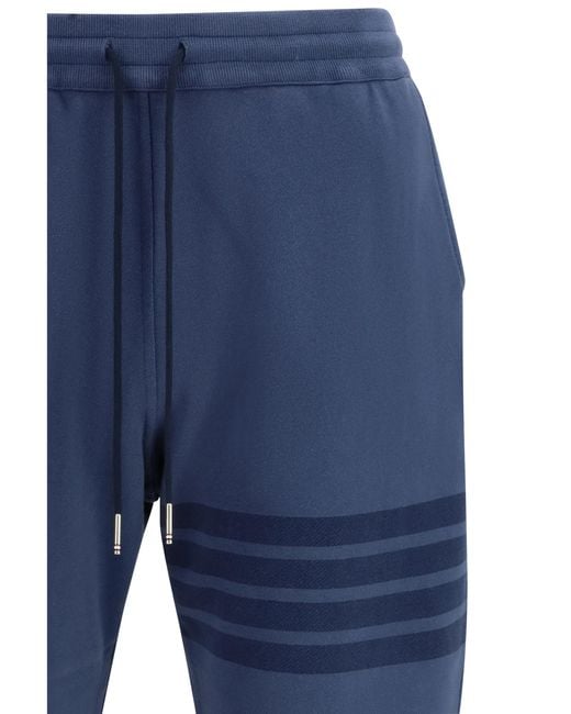 Thom Browne Blue Cotton Sweatpants Pant for men