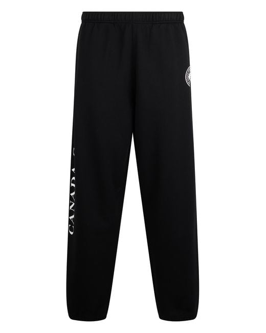 Canada Goose Black Joggers Cotton Track Pants for men