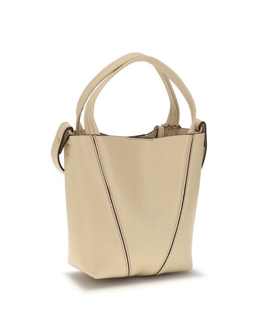Chloé White Spin Shoulder Bag Calf Leather Bos Taurus