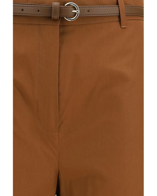 Max Mara Brown Farea Pants Cotton