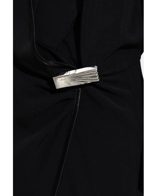 The Attico Black Dress With Applique