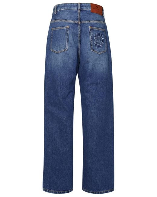 Etro Blue Light Cotton Jeans
