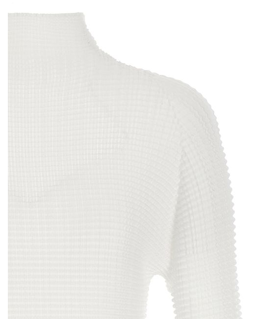 Issey Miyake White Polyester Cardigan Clothing