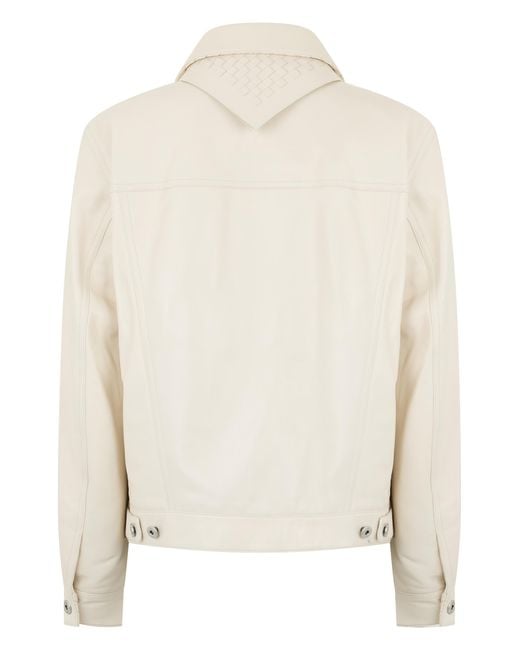 Bottega Veneta Natural Leather Jacket Lambskin