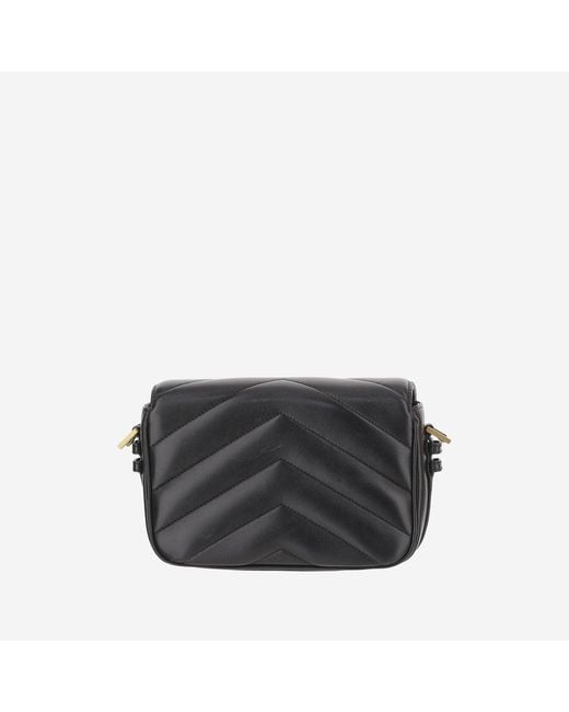 Saint Laurent Black Shoulder Bag Loulou Toy Leather