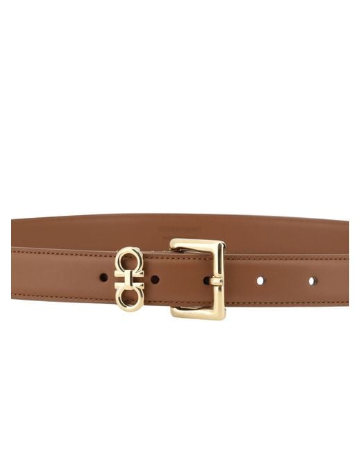 Ferragamo Brown Belts E Braces