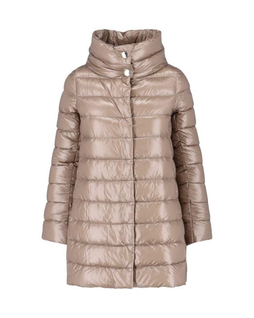 Herno Amelia Down Jacket in Natural | Lyst UK