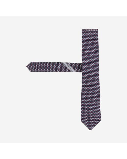 Ferragamo Blue Silk Tie Ties & Bow for men