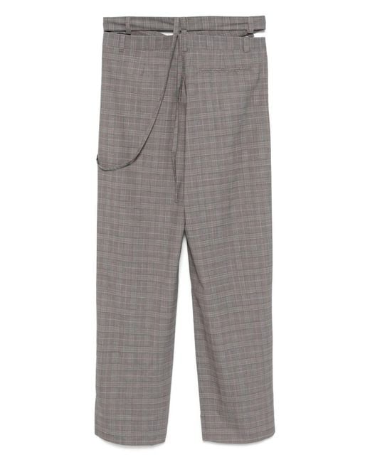 OTTOLINGER Gray Wool Blend Wrap Trousers