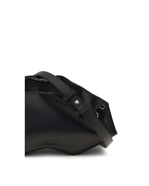 McQueen Black Calf Leather Bos Taurus Clutch Bag