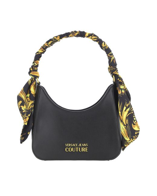 Versace Denim Jeans Couture Leatherette Over-the-shoulder Bag With Print  Foulard in Nero (Black) | Lyst