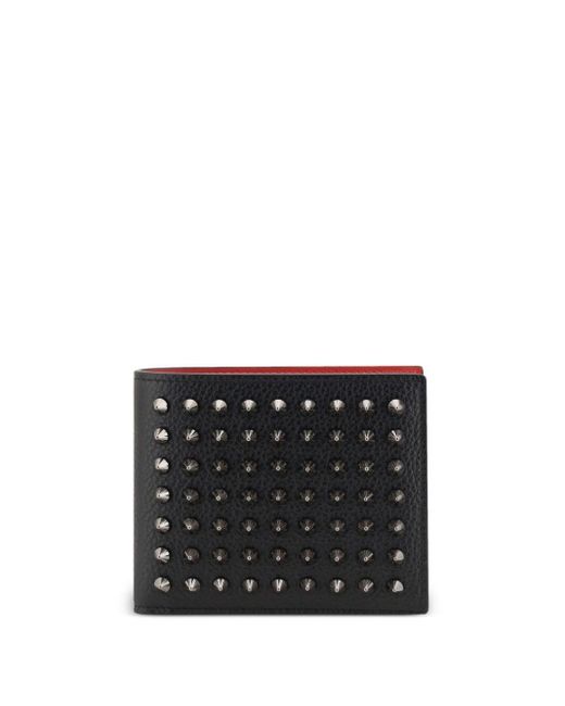 Christian Louboutin Black Funky Studded Bifold Wallet for men