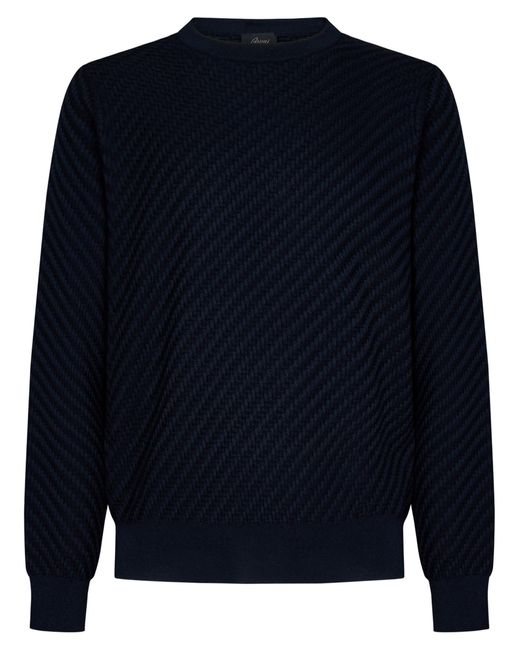 Brioni Blue Sweater for men