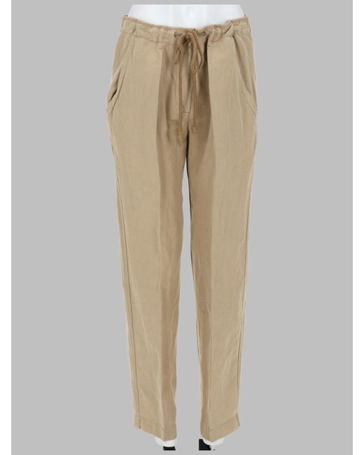 Isabel Marant Natural Trousers Sharony Linen