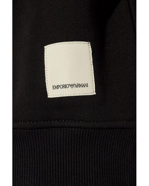 Emporio Armani Black 'sustainability' Collection Sweatpants, for men