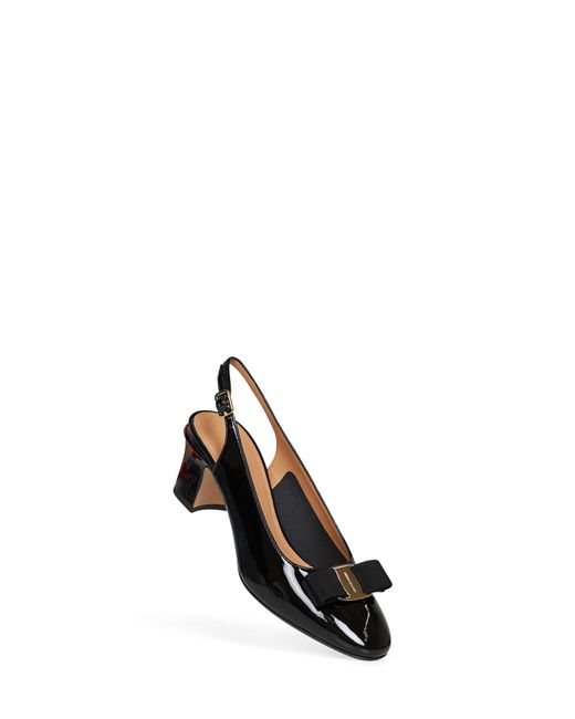 Ferragamo Multicolor Vara Bow Slingback Pumps