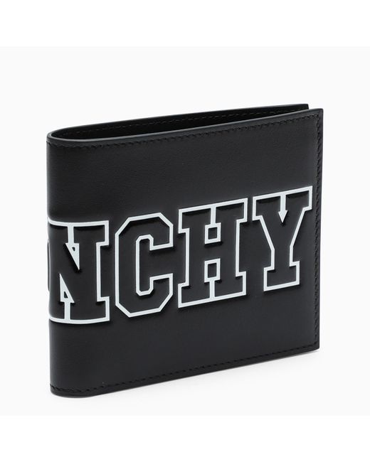 Givenchy Black Logoed Bi-Fold Wallet for men
