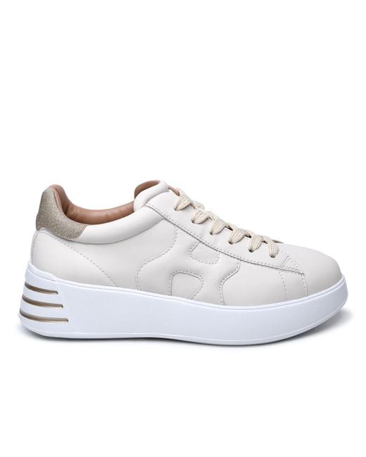 Hogan White Leather Rebel H564 Sneaker