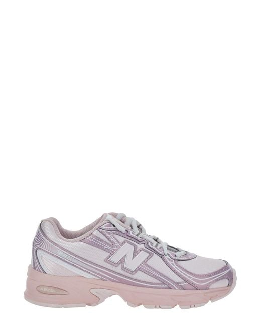 New Balance Purple Sneakers 740 Synthetic Trainers