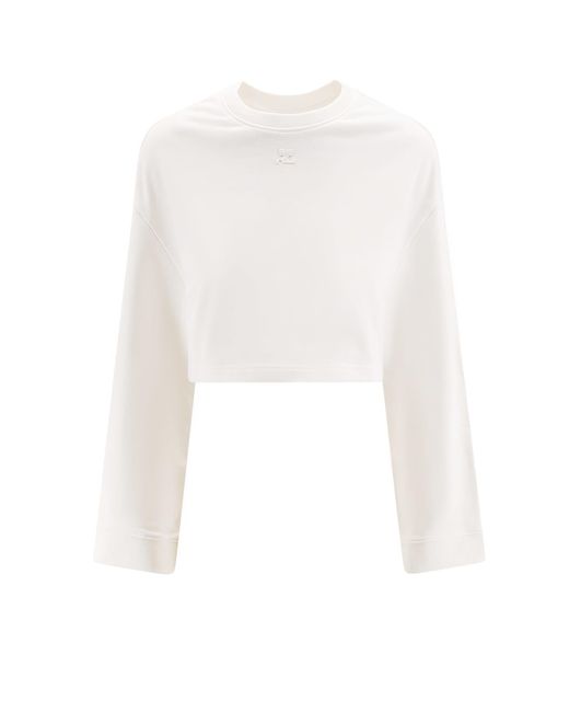 Courreges White Sweatshirt
