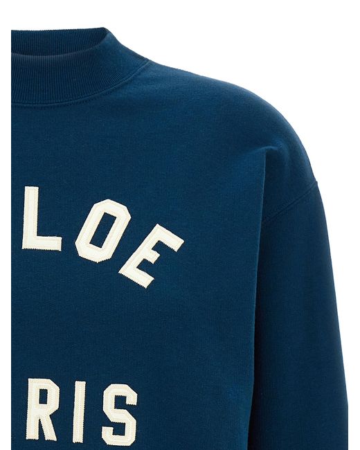 Chloé Blue Cotton Sweatshirt