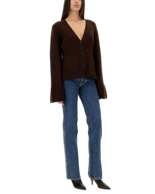 Khaite Black Scarlet" Cardigan