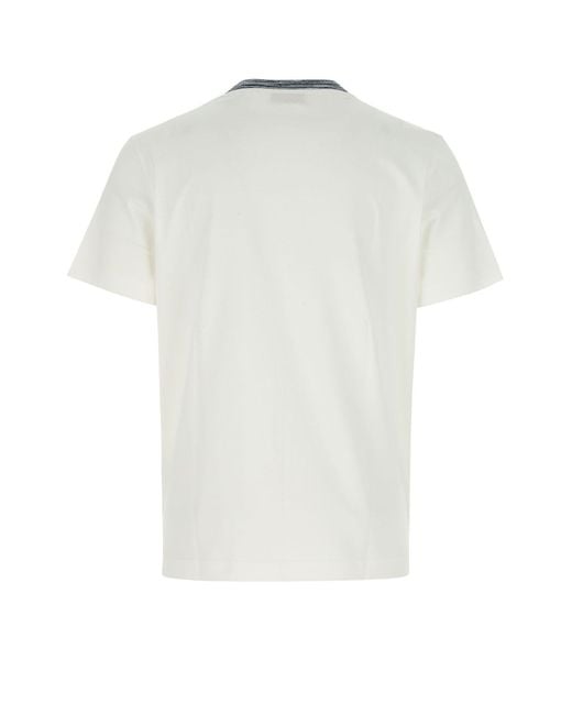 Missoni White Cotton T-shirt for men