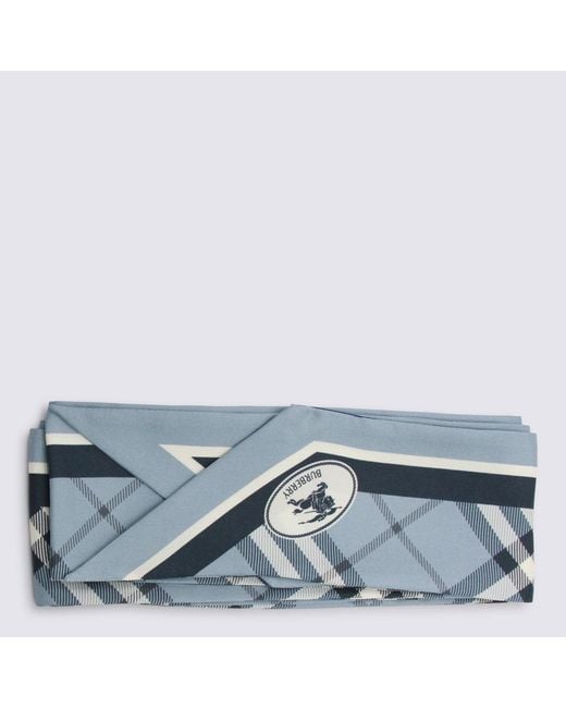 Burberry Blue Scarfs _Se