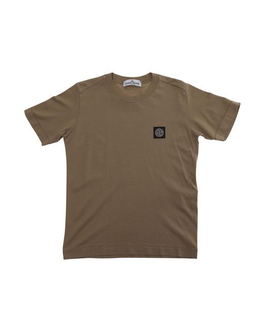 Stone Island Green T-Shirt Cotton T-Shirts for men