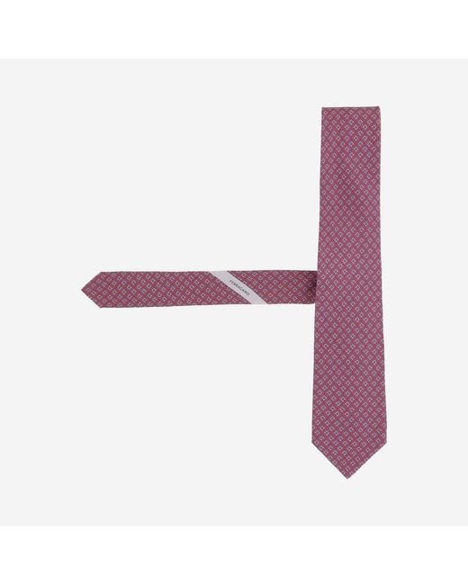 Ferragamo Purple Silk Tie, Ties & Bow for men