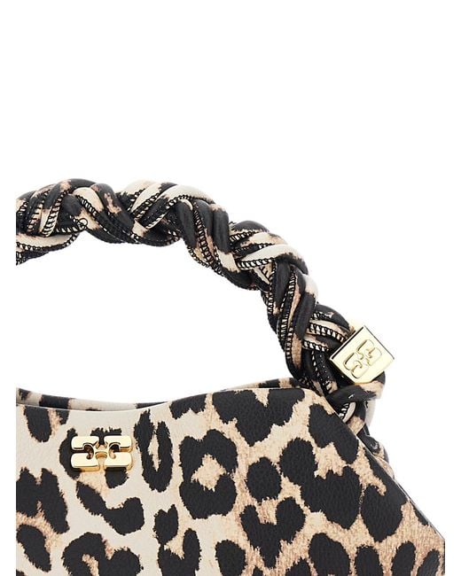 Ganni Black Handbag Bou Mini Fabric Polyester Handbags