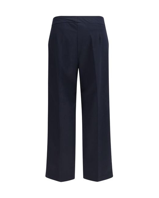 Avenue Montaigne Blue Grace Tropical Pants Polyester; Viscose; Elastane