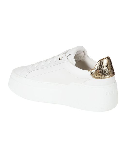 Ferragamo White Dahlia 1 Sneakers