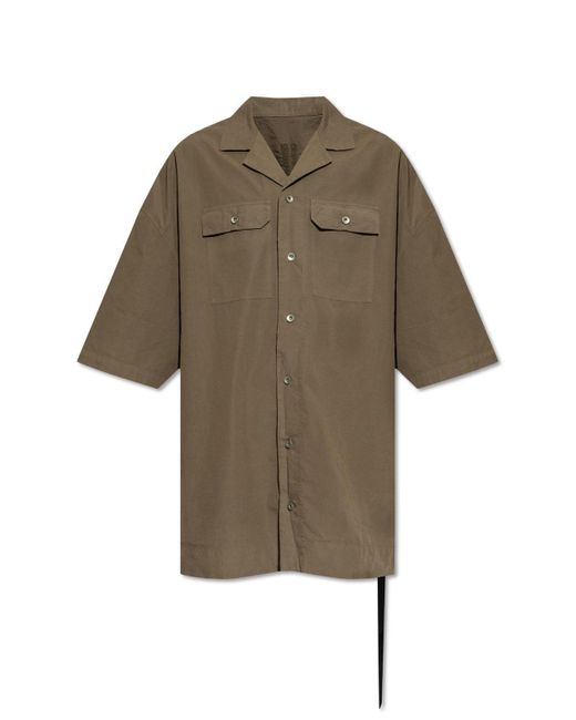 Rick Owens Green 'magnum Tommy' Shirt, for men