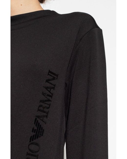 Emporio Armani Black Sweatshirt With Logo