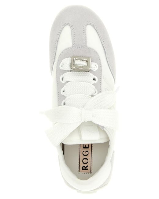 Roger Vivier White Viv Low Sneakers