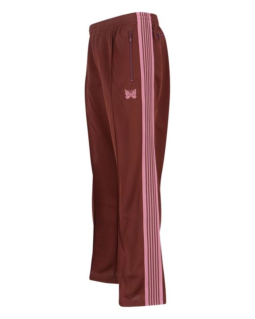 Needles Red Trousers Polyester for men