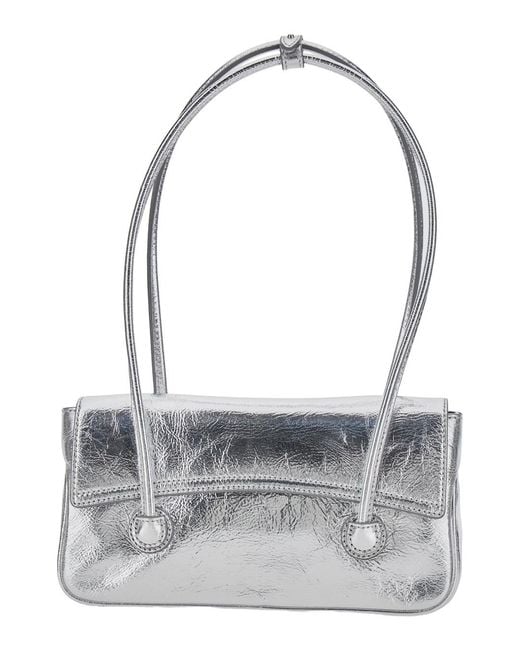 MARGE SHERWOOD Gray Shoulder Bag Leather