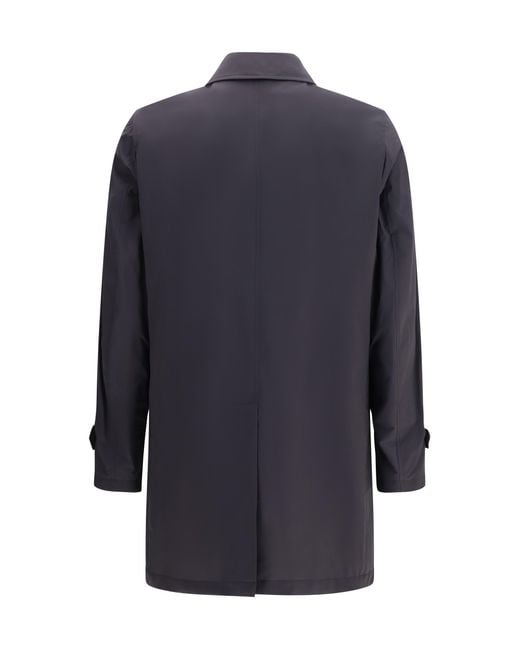 Moorer Blue Vittor-Ac Waterproof Jacket Polyamide; Polyurethane for men