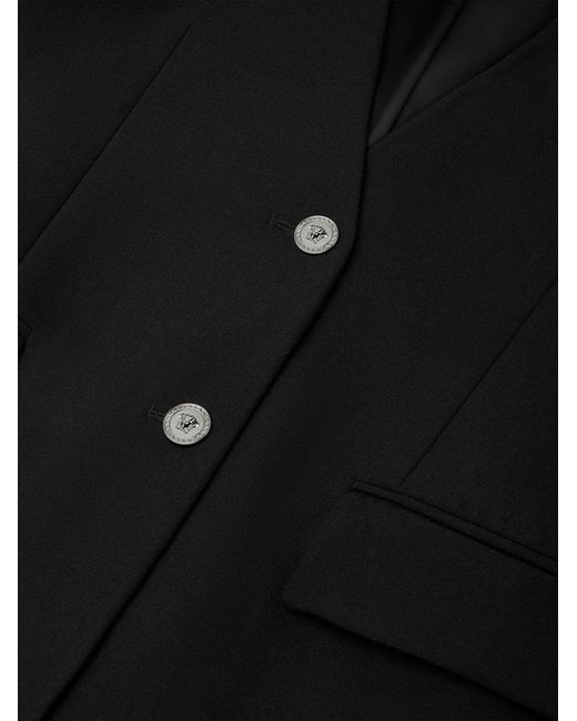 Versace Black Blazer Virgin Wool Jacket