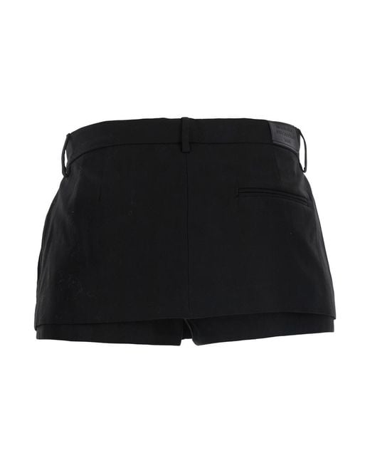Acne Black Skirt Tech Fabric