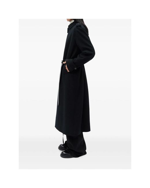 Ann Demeulemeester Black Coats for men