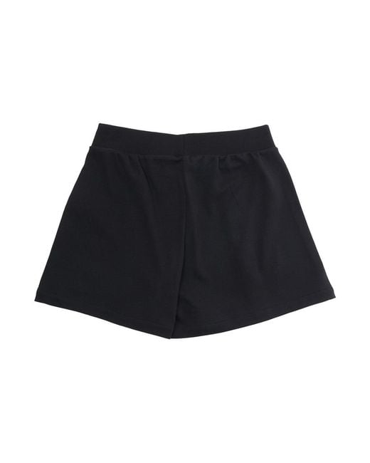 Moschino Black Kids Logo Print Shorts Cotton